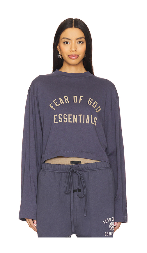 Cropped Long Sleeve T-Shirt en . Taille L. Also en M, S, XS - Fear of God ESSENTIALS - Modalova