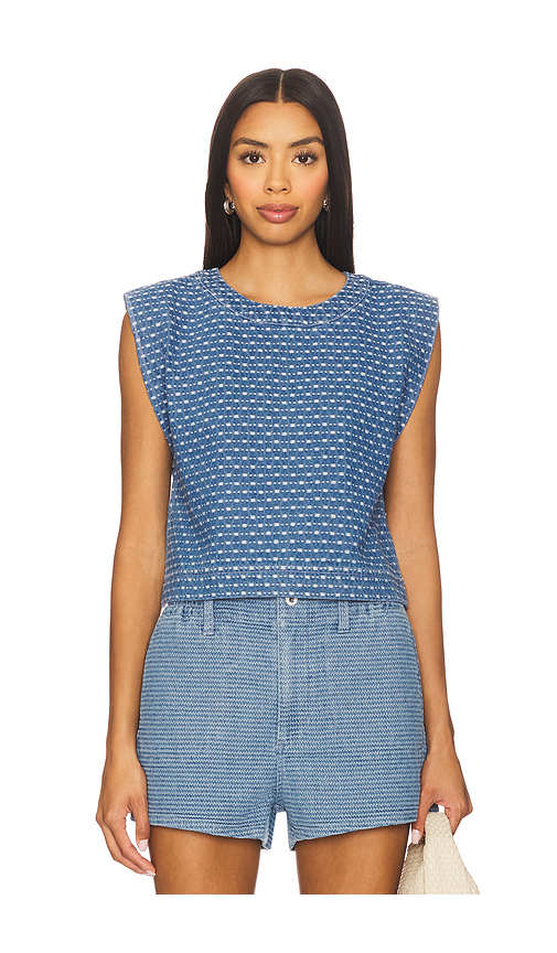 Favorite Daughter The Arlo Top in Blue. Size L. Also in M, S, XL, XS.