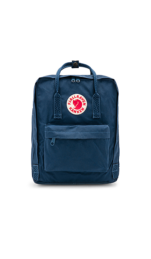 fjallraven kanken royal blue pinstripe backpack