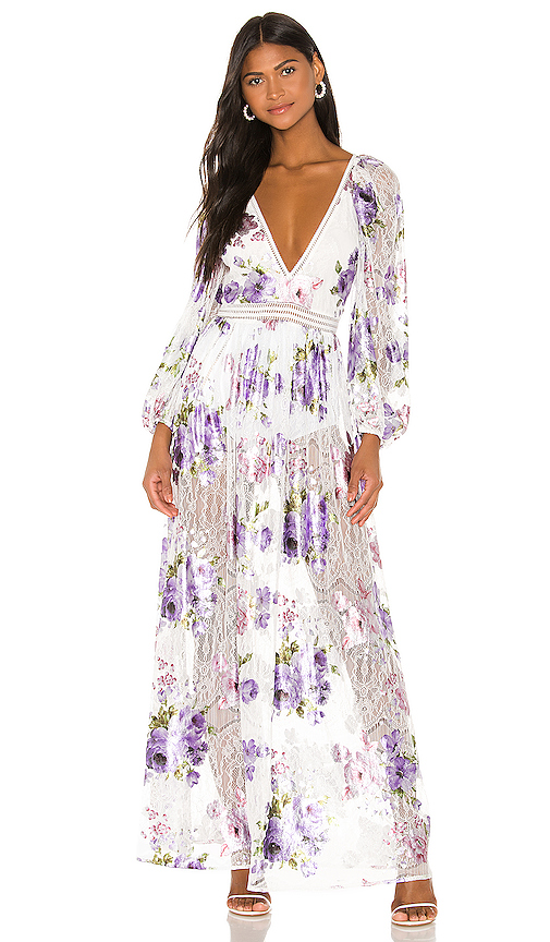 for love and lemons maison maxi dress