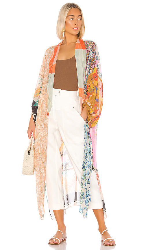 Free People Tops FREE PEOPLE KEEPING UP WITH THE KIMONO IN PINK.