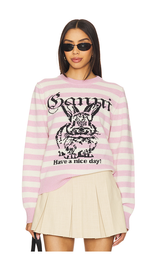 Striped Bunny Graphic Sweater in ,. Size S. Also in XS, M, L - Ganni - Modalova