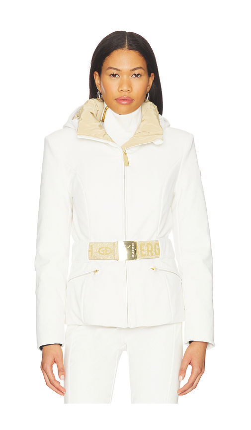 Goldbergh Prezioso Ski Jacket in Cream. Size 36. Also in 34, 40.