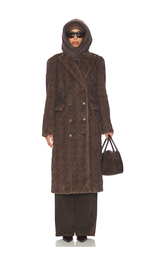 GIUSEPPE DI MORABITO Double Breasted Coat in Brown. Size 38. Also in 40, 42.