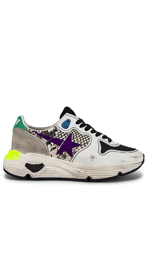 Click to view more detailed imagery on our partner's website Golden Goose Sneaker Running Sole In Natural Snake Violet