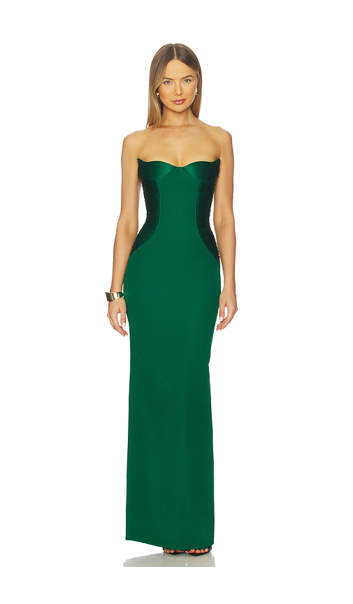Gaurav Gupta x REVOLVE Petal Column Gown in Green. Size 4. Also in 6.