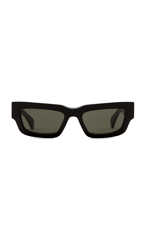 Gucci Rectangular Sunglasses in Black.