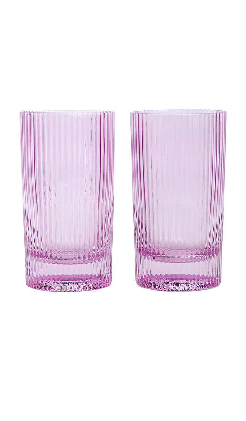 Here's How The Stella Highball Set Of 2 in Lavender.