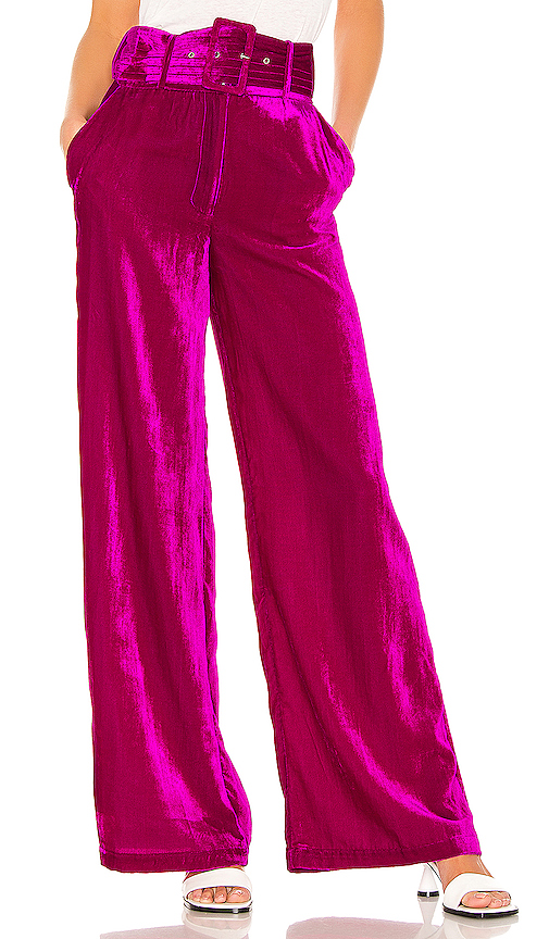Click to view more detailed imagery on our partner's website House Of Harlow 1960 X Revolve Mona Belted Pant In Magenta
