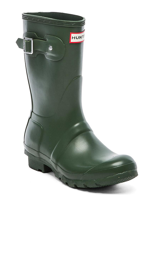 Hunter Original Short Rain Boot in Green