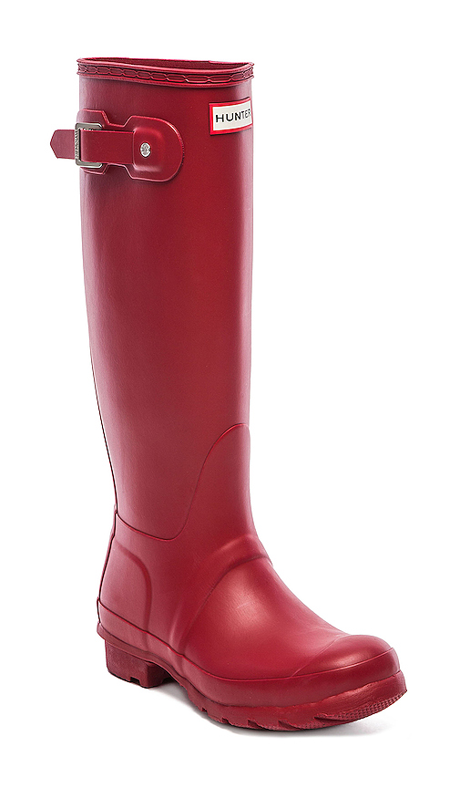 Hunter Original Tall Rain Boot in Red