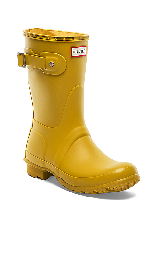 Hunter Original Short Rain Boot in Yellow