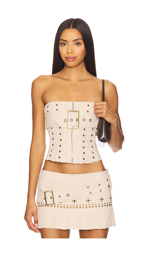 I.AM.GIA Mason Corset in Beige. Size L. Also in XS, M, XL.