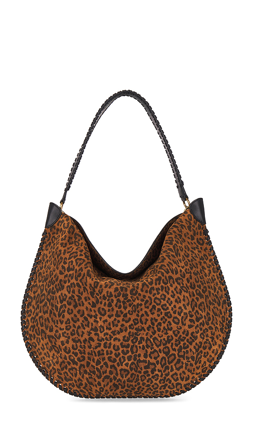 Isabel Marant Oskan Hobo Soft Shoulder Bag in Brown.