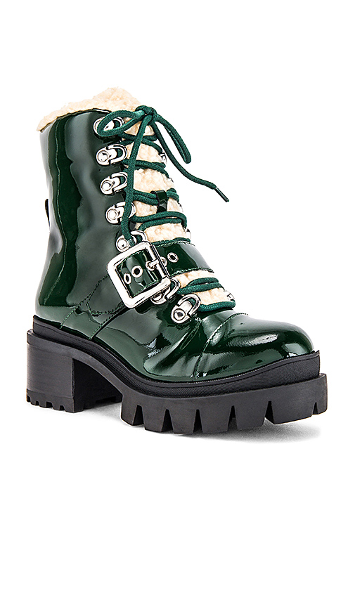 Jeffrey Campbell Checked Boot in Green