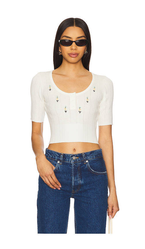 Pointelle Crop Top in . Size L. Also in M, S, XS - JoosTricot - Modalova