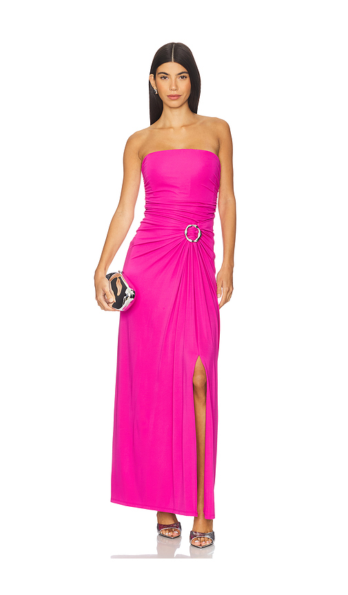 SIMKHAI Emma Bustier Gown in Pink. Size 8. Also in 0, 12, 2, 4, 6.