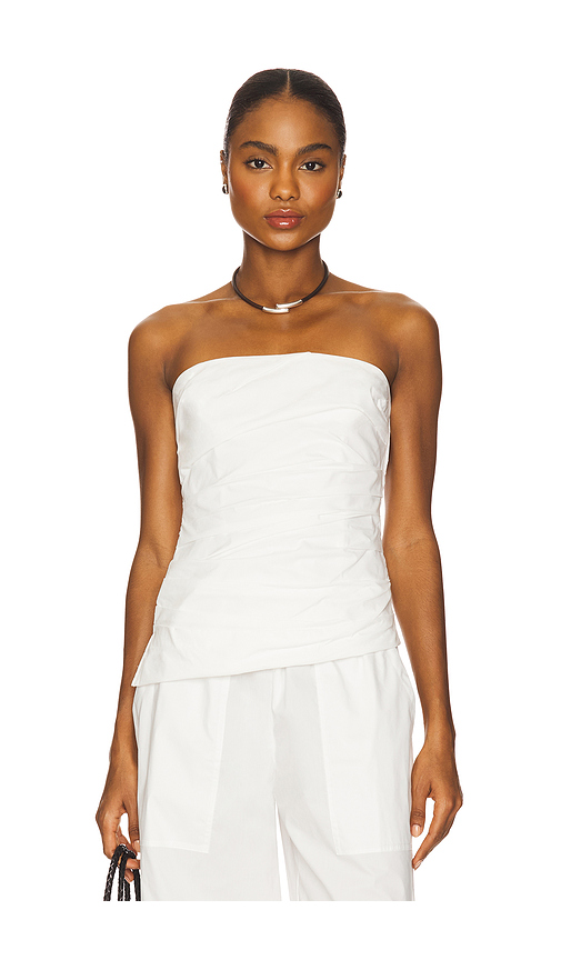 Emerson Ruched Bustier Top in . Size 0. Also in 00, 10, 12, 2, 4, 6, 8 - SIMKHAI - Modalova