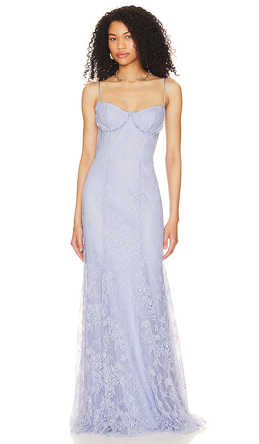 Katie May Jasmine Gown in Blue. Size S. Also in XS.