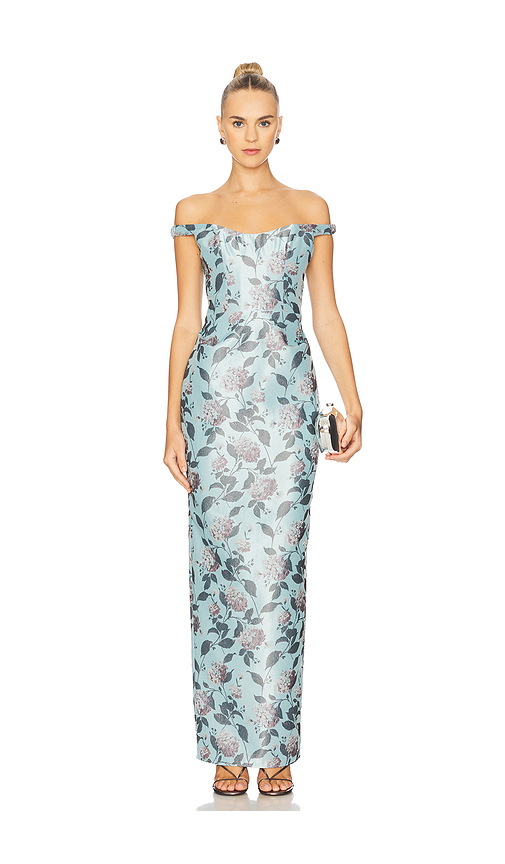 Katie May Tempest Gown in Baby Blue. Size XL. Also in L, M, S, XS.