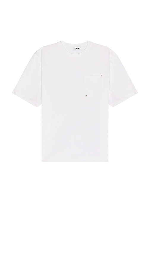 Rivet Pocket Oversized Tee in . Size L. Also in M, XL/1X - KROST - Modalova