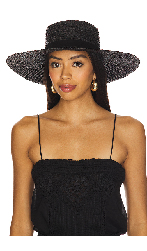 Sombrero de paja mira en color negro talla L (también en M, S) - Lack of Color - Modalova