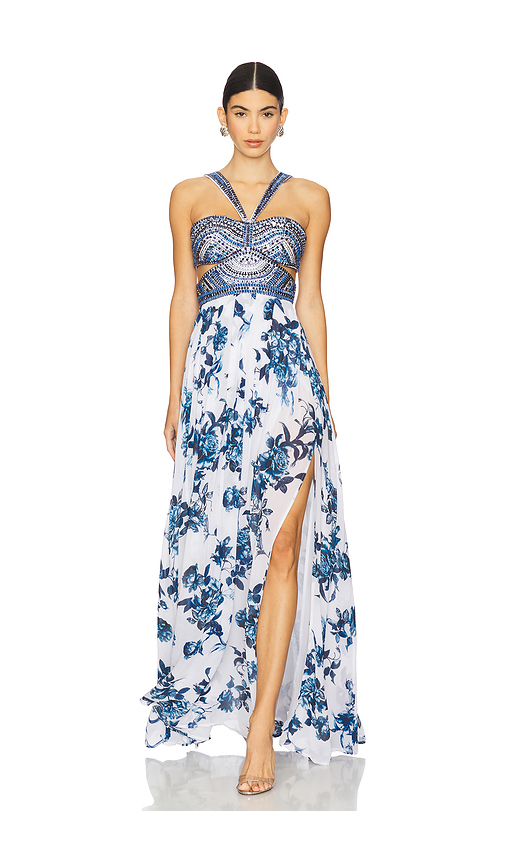 L’AGENCE Annistyn Gown in Blue. Size 4. Also in 6.