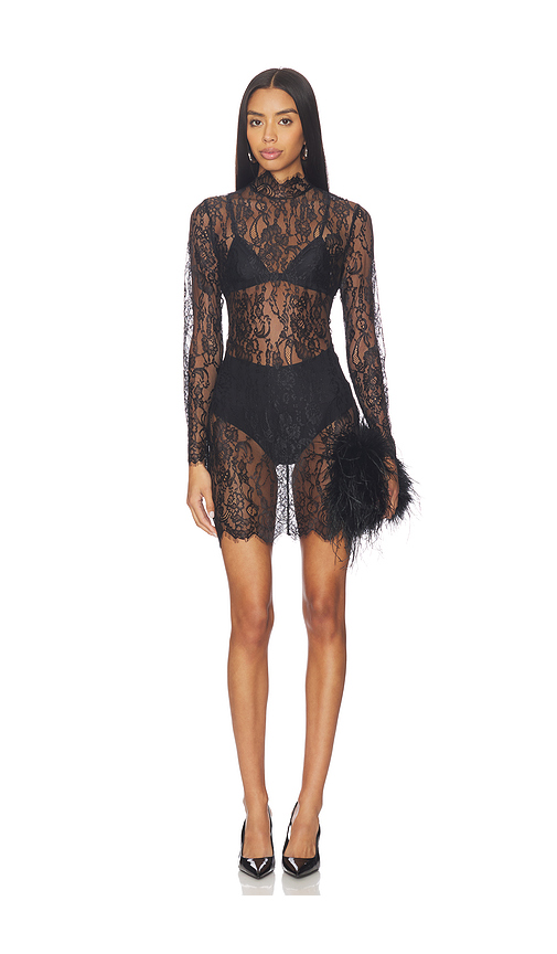 L’AGENCE Henrietta Lace Mini Dress in Black. Size XS. Also in S.