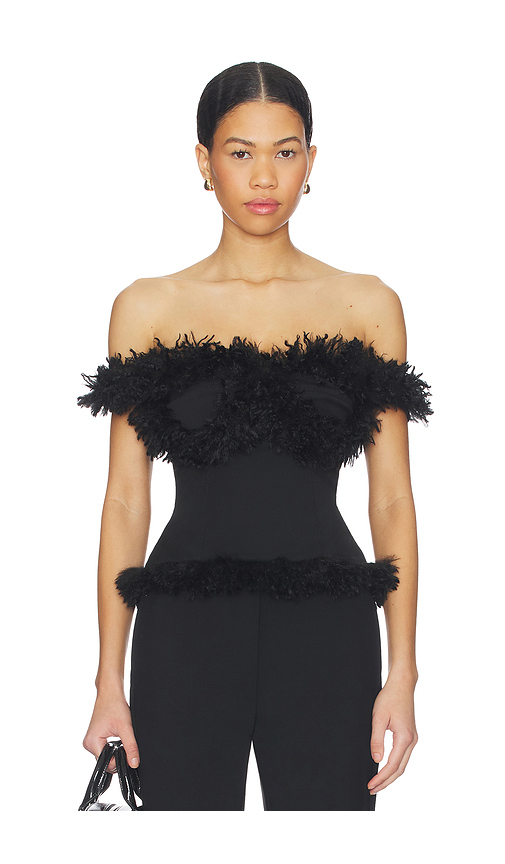 LADO BOKUCHAVA Valkiria Corset in Black. Size XS. Also in S, M, L.