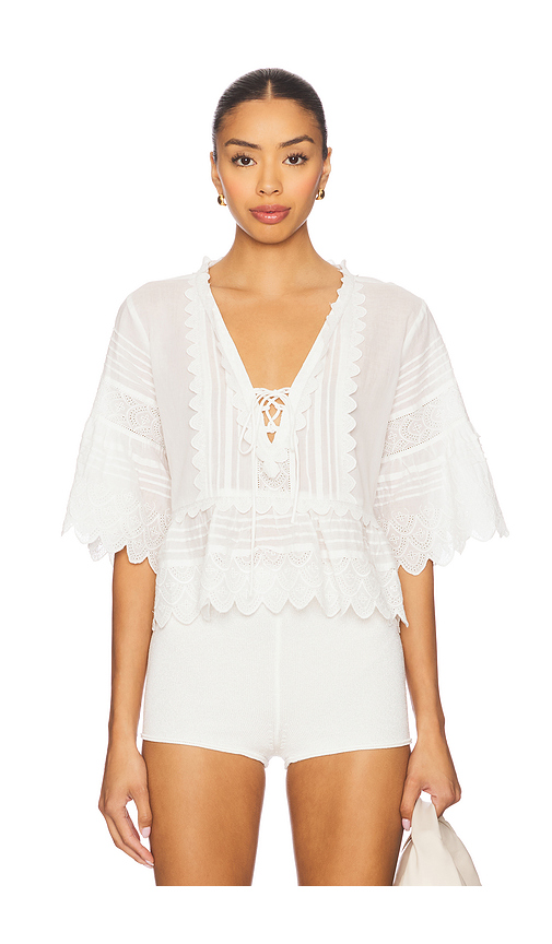 Lucce Top en . Taille L. Also en M, S, XS, XXS - LoveShackFancy - Modalova