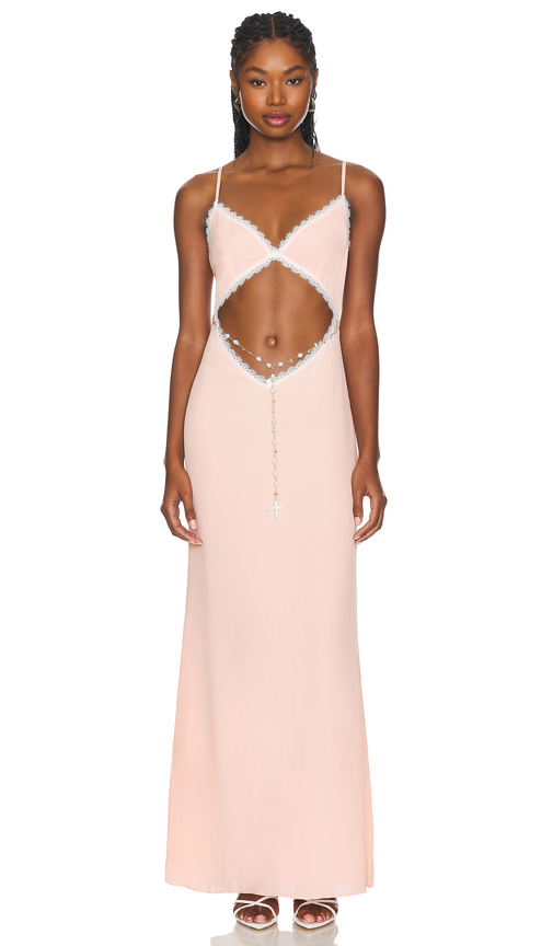 LOBA Iria Slip Dress in Pink. Size L. Also in XXS.