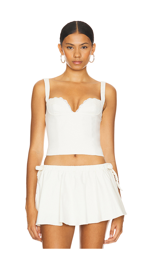 LOBA Lourica Bustier in Ivory. Size XL. Also in M.