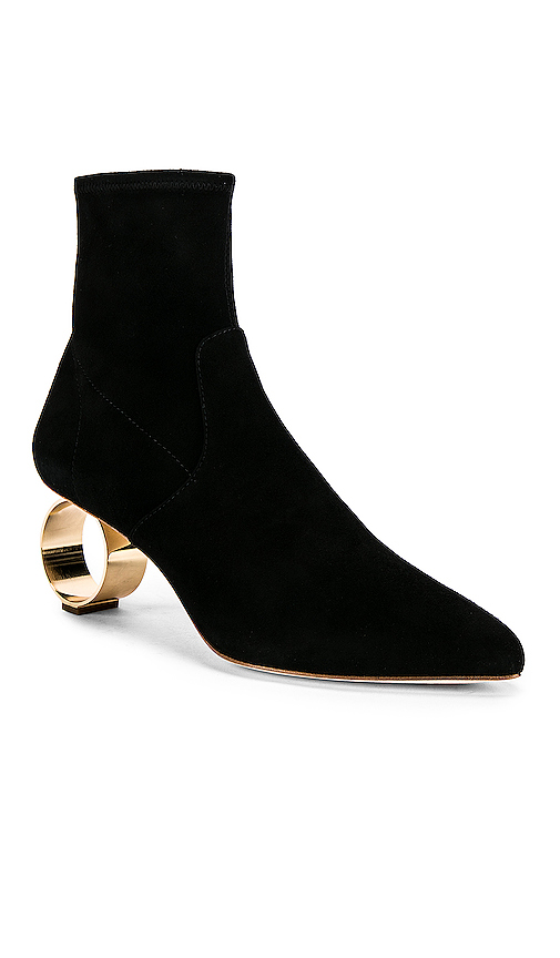 Loeffler Randall Kassidy Circle Heel Booties in Black