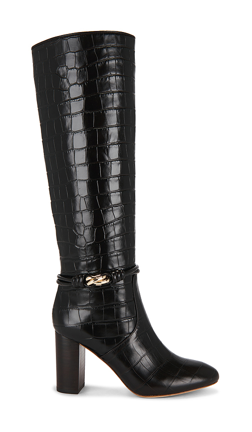 Loeffler Randall Goldy Knee High Boot in Black. Size 6. Also in 6.5, 7, 7.5, 8, 8.5, 9, 9.5.