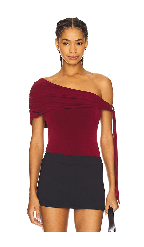 Lovers and Friends Ella Bodysuit in Burgundy. Size S. Also in L, M, XL, XS, XXS.