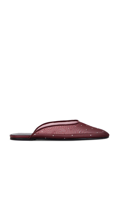 Magda Butrym Flat Mule in Burgundy. Size 36. Also in 37, 39, 41.