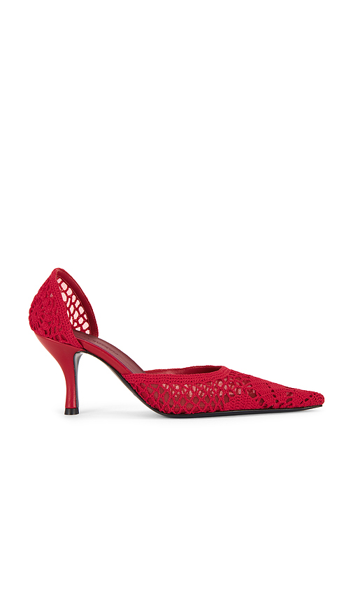 Magda Butrym Crochet Pump in Red. Size 38. Also in 36, 37, 39, 40, 41.