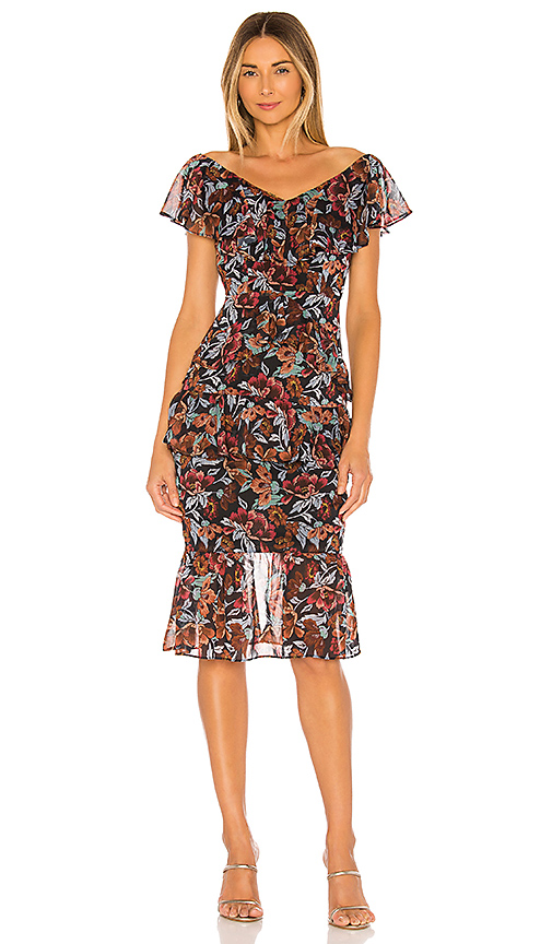 elaine midi dress majorelle