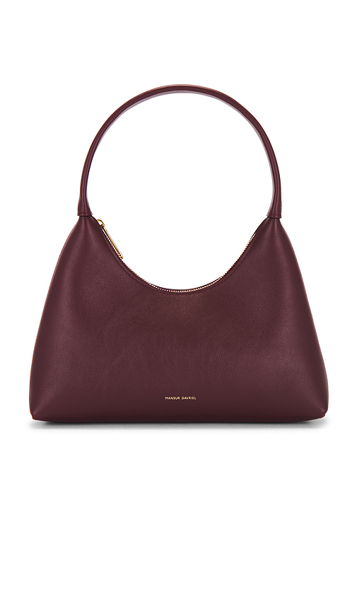 Mansur Gavriel Mini Candy Bag in Burgundy.