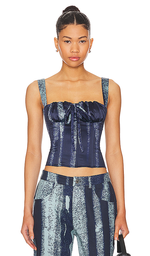 Miaou Agnes Corset in Blue. Size L. Also in XS.