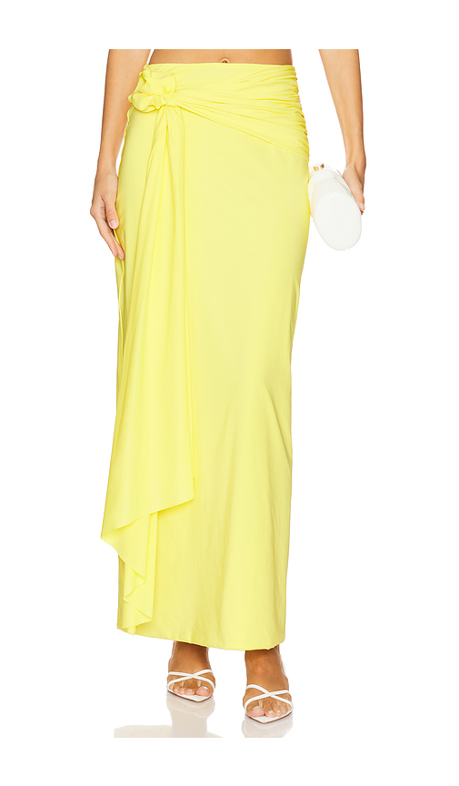 Maygel Coronel Crisol Maxi Skirt in Lemon.