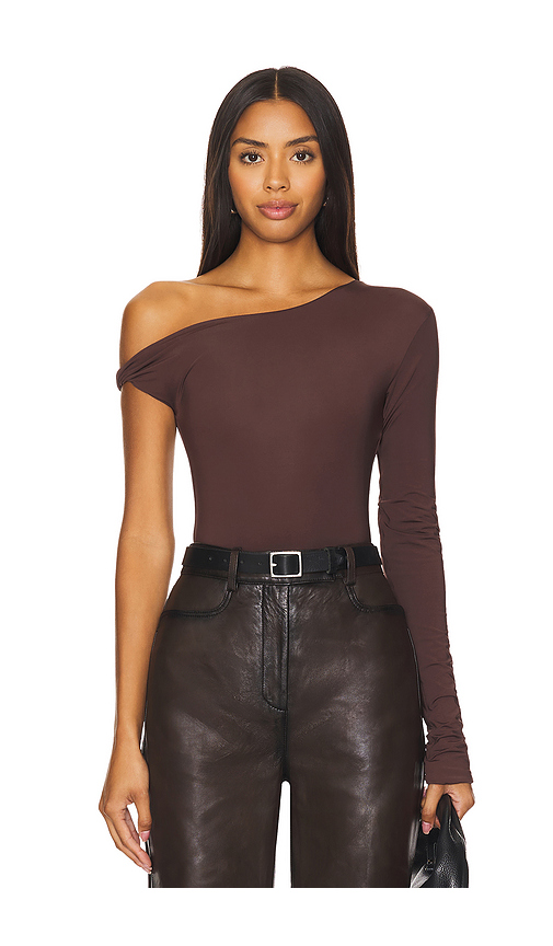 Maygel Coronel Moro Bodysuit in Brown.