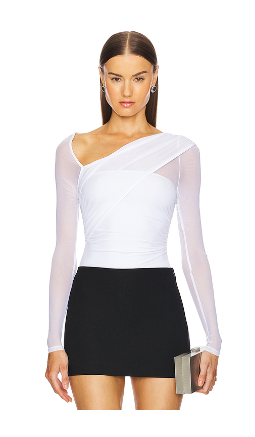 Michael Costello x REVOLVE Mamie Bodysuit in White. Size XS. Also in S, XXS.