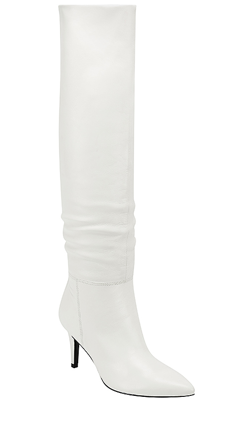 Marc Fisher X Elizabeth Sulcer Ginnie Boot in Cream
