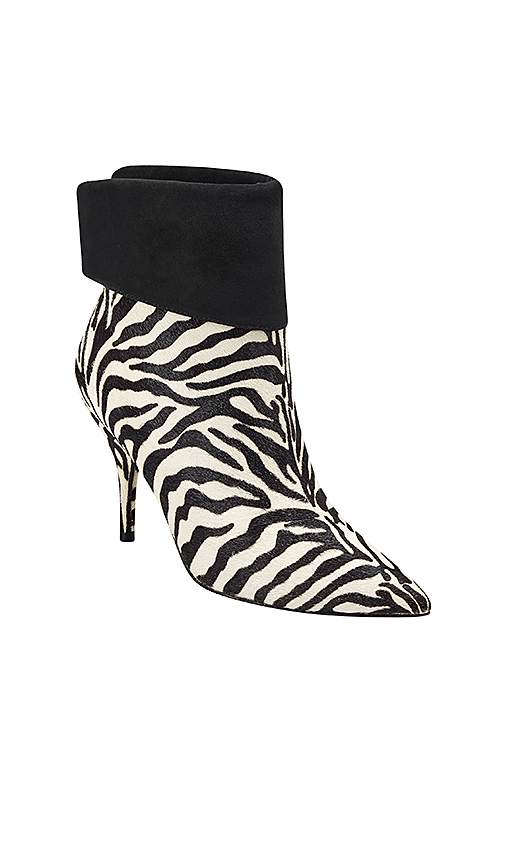 Marc Fisher X Elizabeth Sulcer Fifily Booties in Black & White