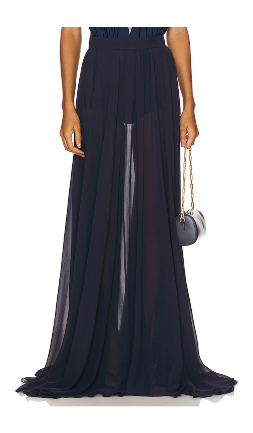 Mariandree Gaitan Ivy Maxi Skirt in Navy. Size S. Also in M, XS.