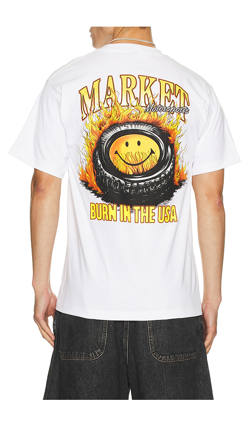 Smiley Burnt Rubber Tee in . Size L. Also in M, S, XL/1X - Market - Modalova