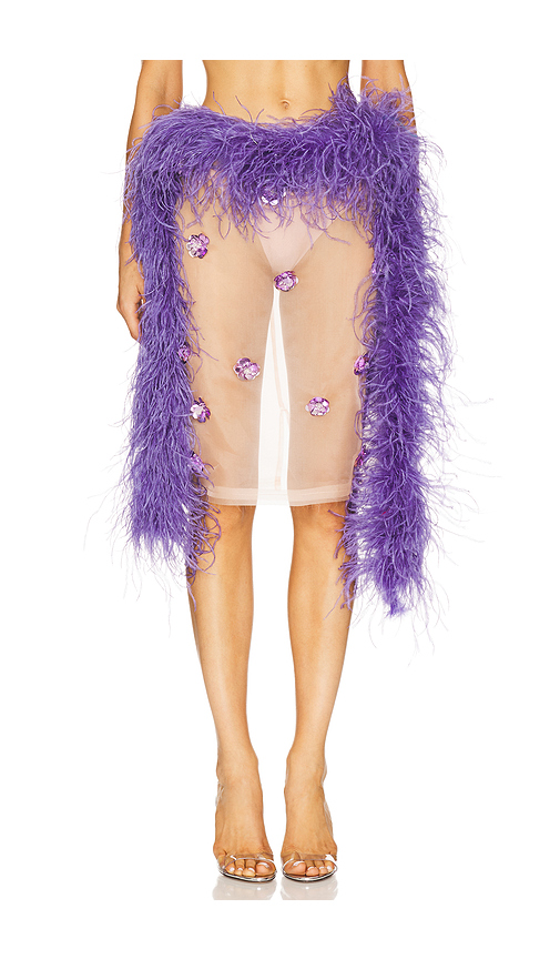 JUPE MIDI en . Taille S. Also en XS - Milkwhite - Modalova