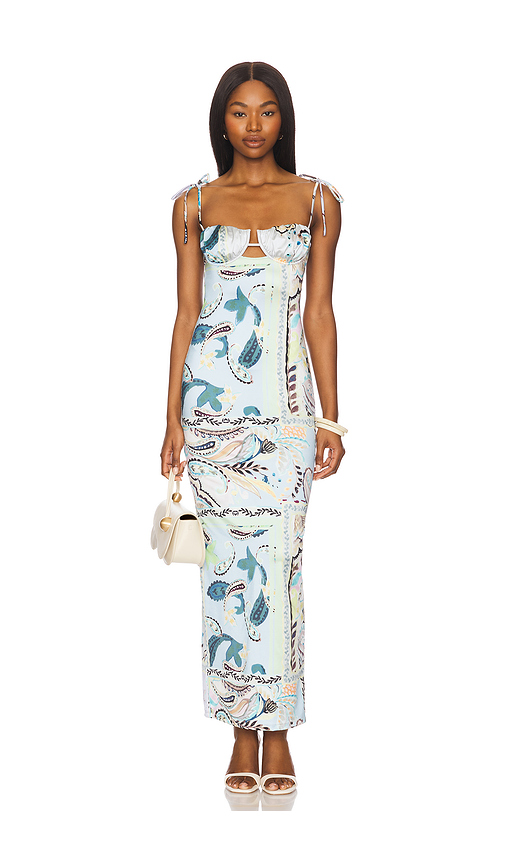Montce Petal Long Slip Dress in Mint. Size L. Also in M.