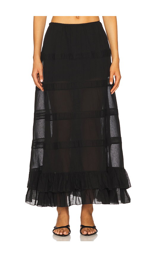 Mirror Palais Maxi Skirt in Black. Size XS. Also in L, M, S.